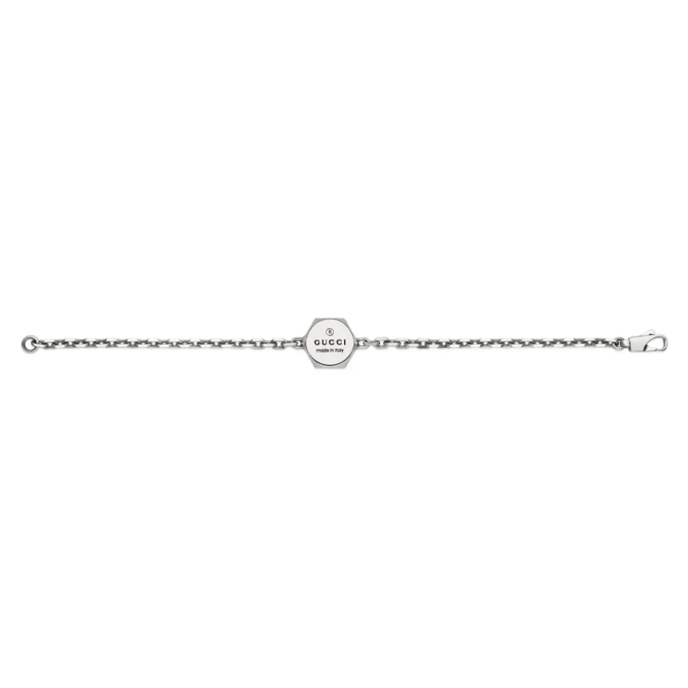 925 Sterlingsilber Armband mit Gucci Markenanhänger