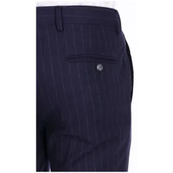 Abito gessato doppiopetto in lana comfort