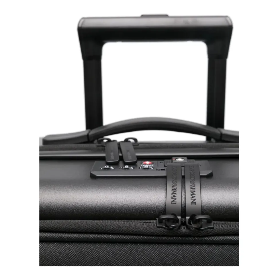 ABS Kabinentrolley mit Saffiano-Detail und Adler-Plakette