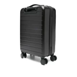 ABS Kabinen-Trolley mit Saffiano-Details und Adler-Emblem