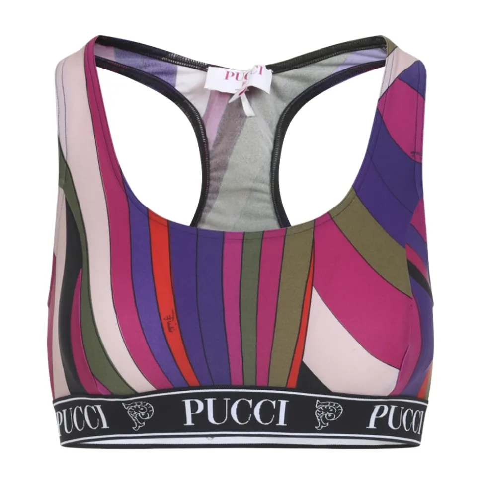 Abstract Stripe Racerback Sport-BH