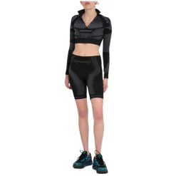 Aktive Biker Shorts in Gedämpftem Schwarz
