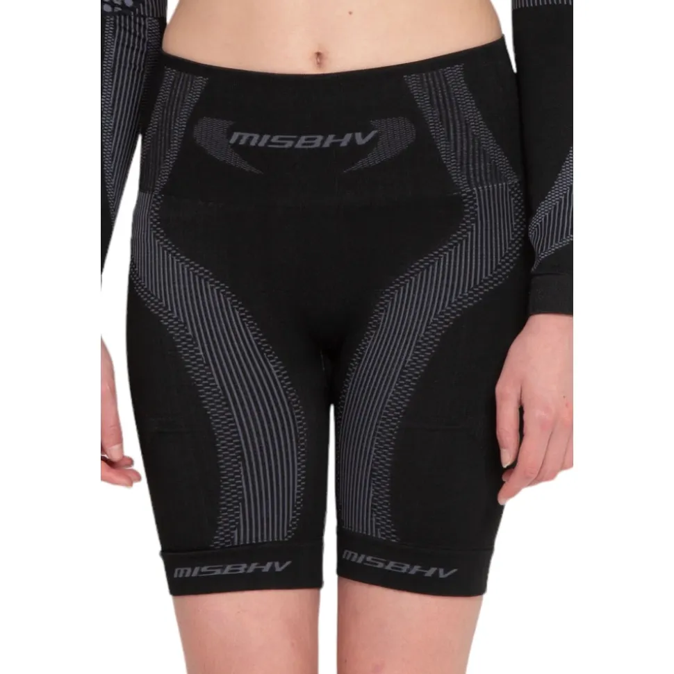 Aktive Biker Shorts in Gedämpftem Schwarz