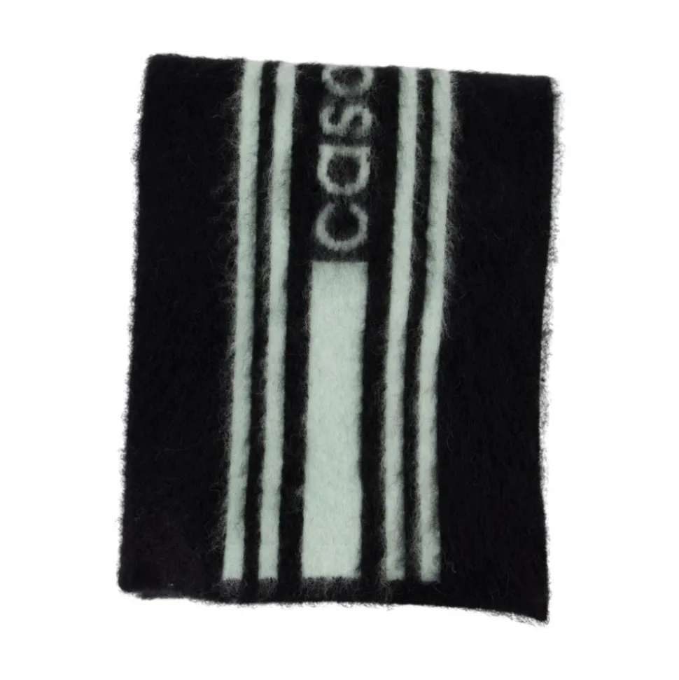 Alpaka Wolle Schwarz Mohair Schal