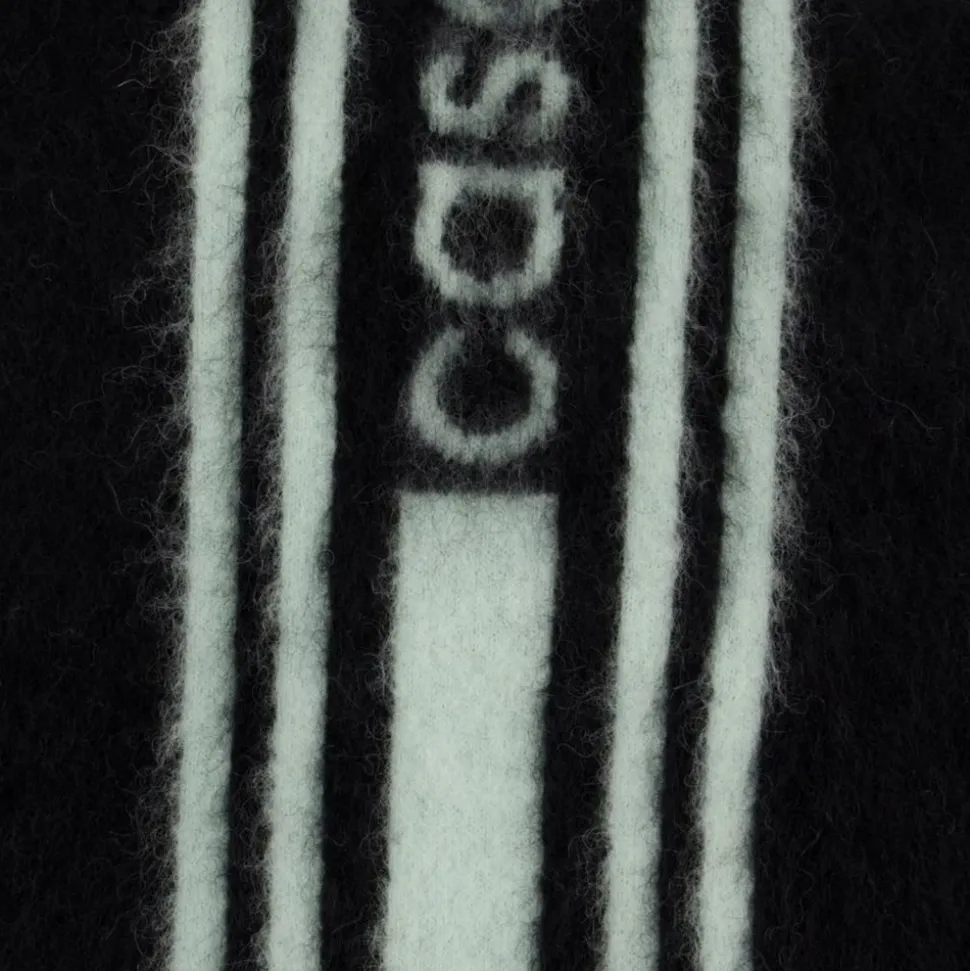 Alpaka Wolle Schwarz Mohair Schal