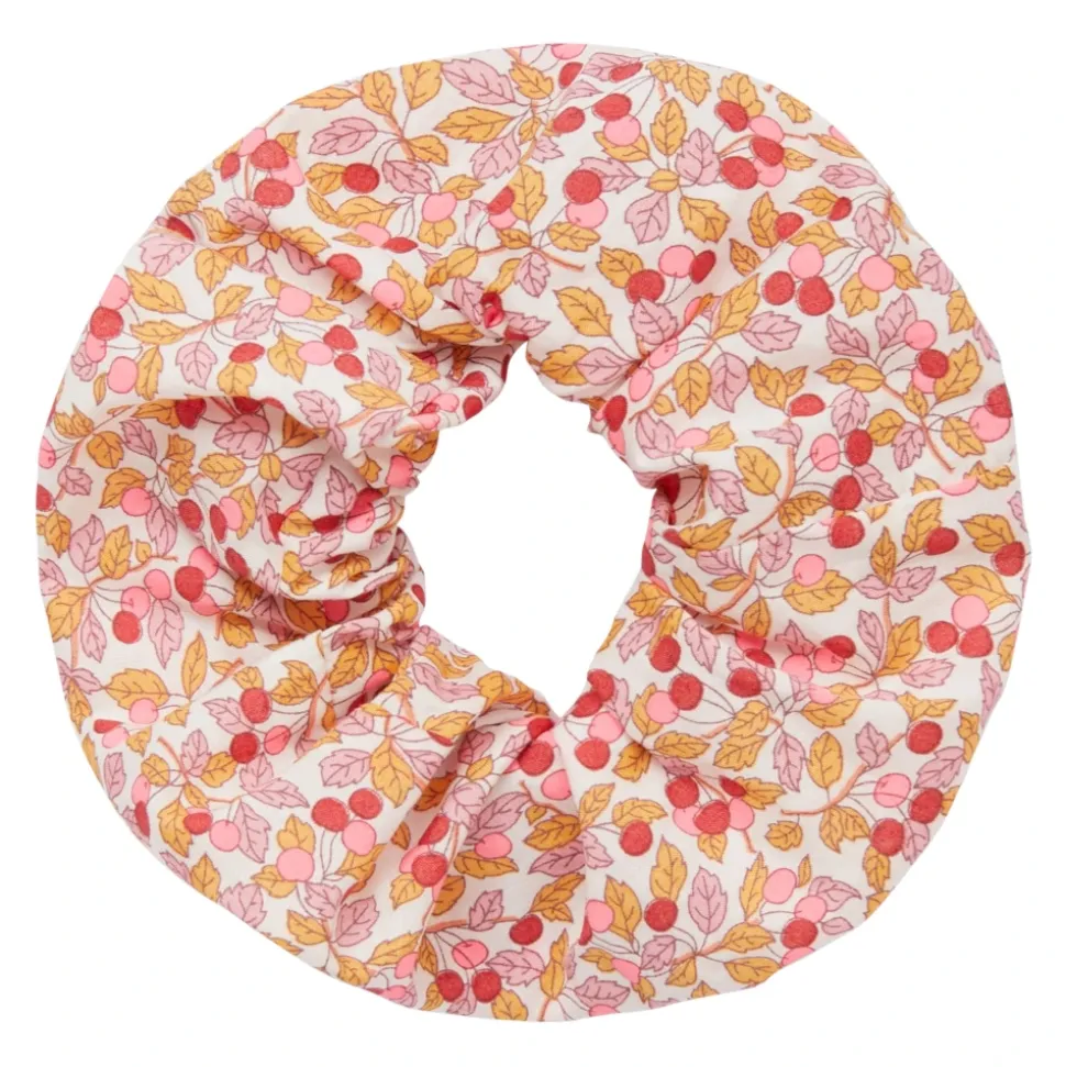 Aprikosen-Scrunchie aus Liberty-Stoff