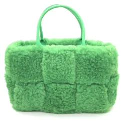Arco Tote Intrecciato Shearling Small