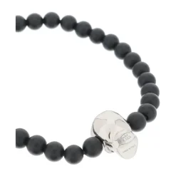 Armband mit Perlen und antikem Silber-Finish