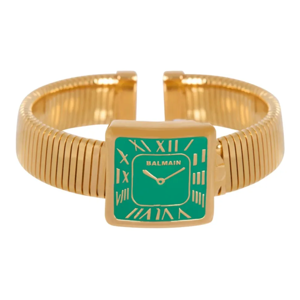 Armreif mit Trompe-l'œil-Uhr