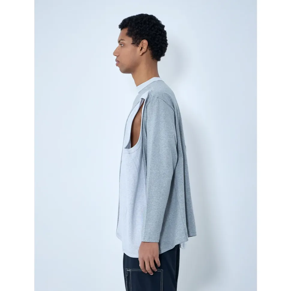 Asymmetrisches Langarmshirt
