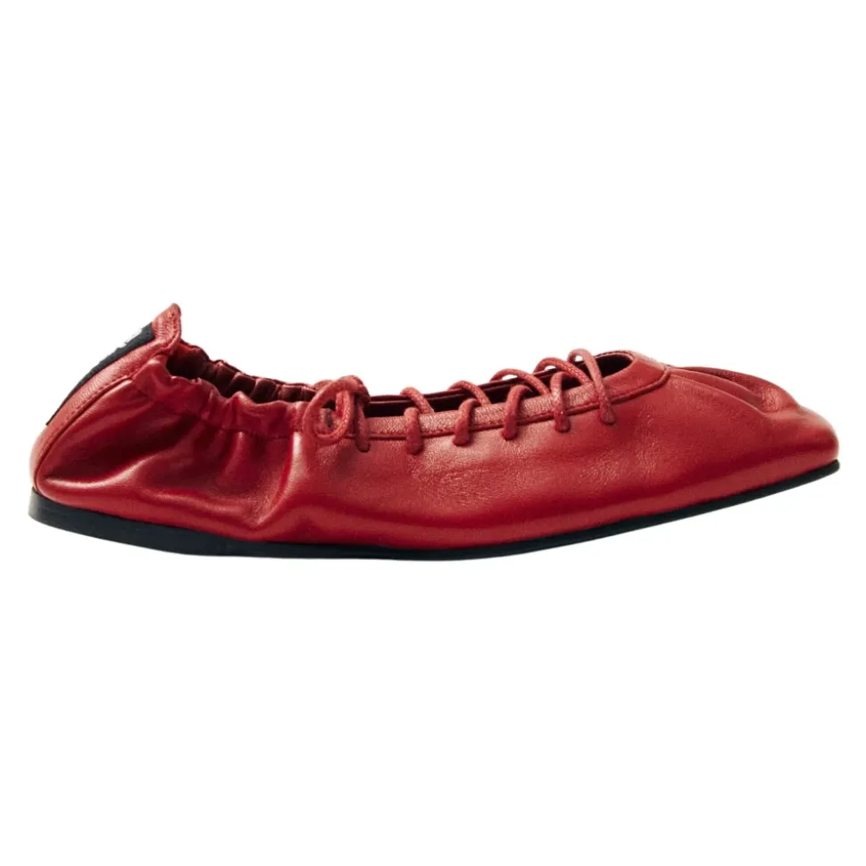 Aureline Ballerinas aus rotem Leder