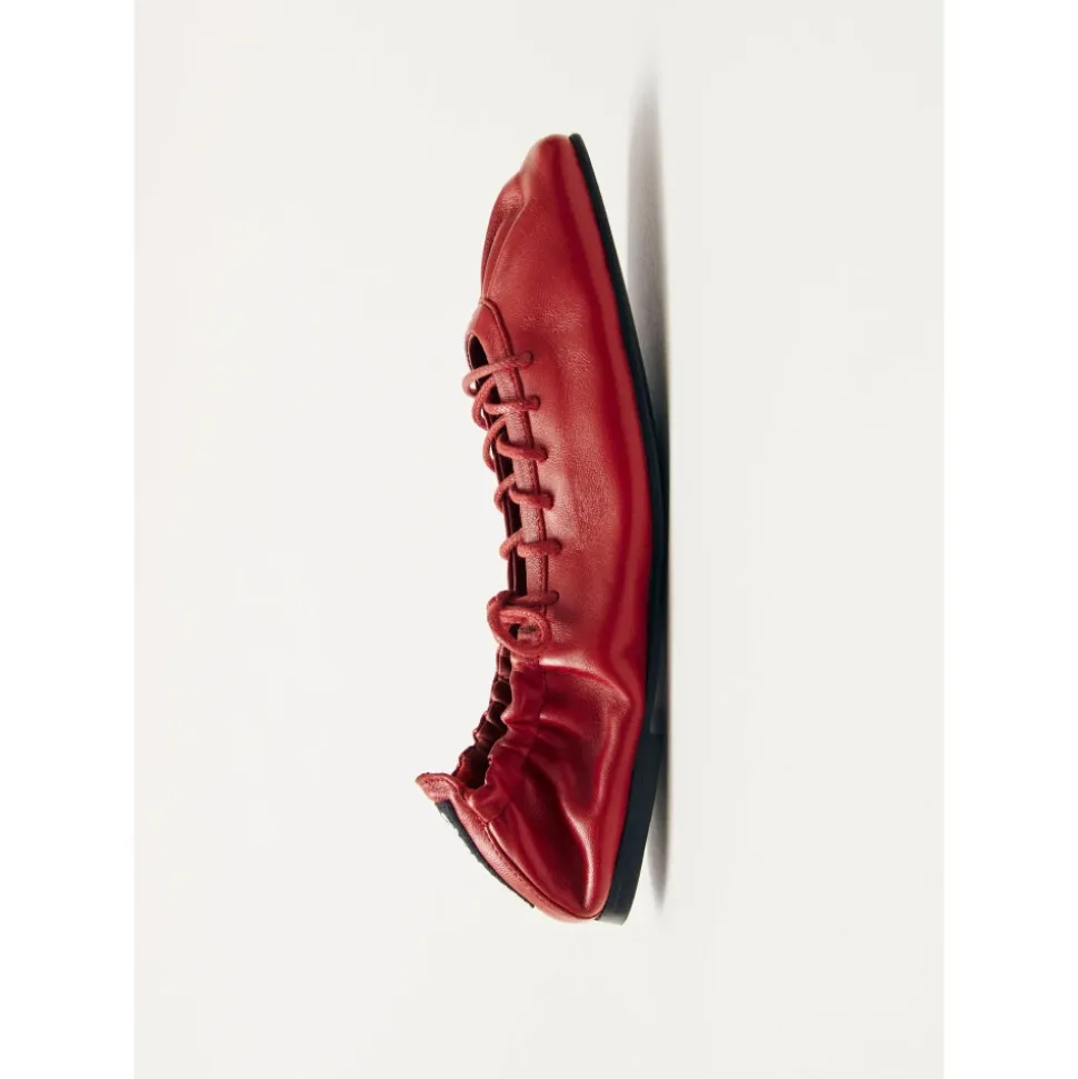 Aureline Ballerinas aus rotem Leder