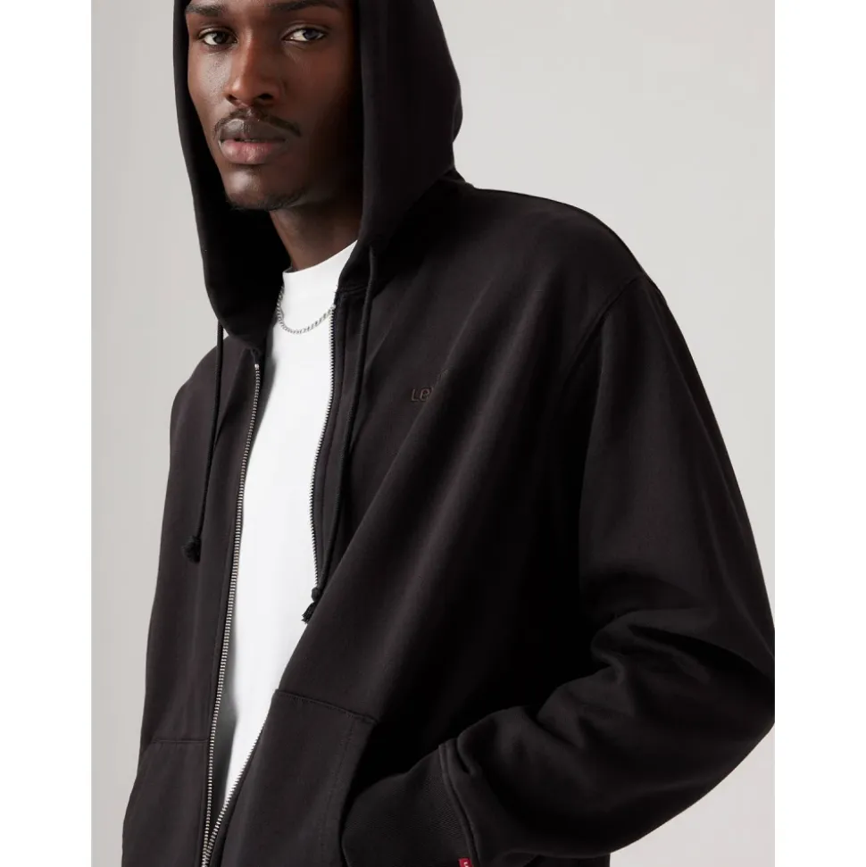 Authentisches Sweatshirt mit durchgehendem Reißverschluss