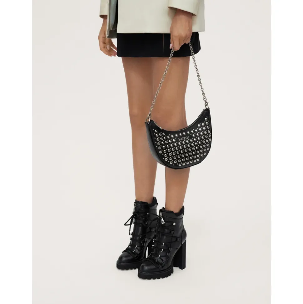 Avantgarde Booties mit Dekorativer Schnürung.Dieses Produkt fällt klein aus.