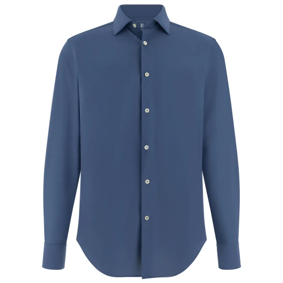 B Tech Slim Fit Stretch Polyamid Hemd