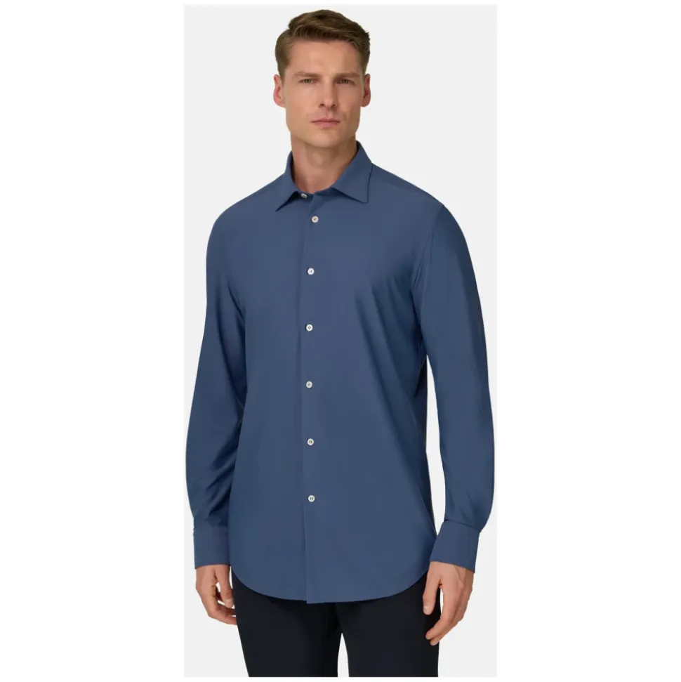 B Tech Slim Fit Stretch Polyamid Hemd