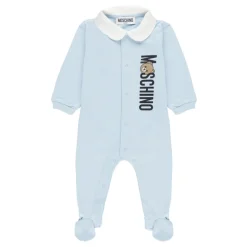 Baby-Overall Hellblau Logo-Druck