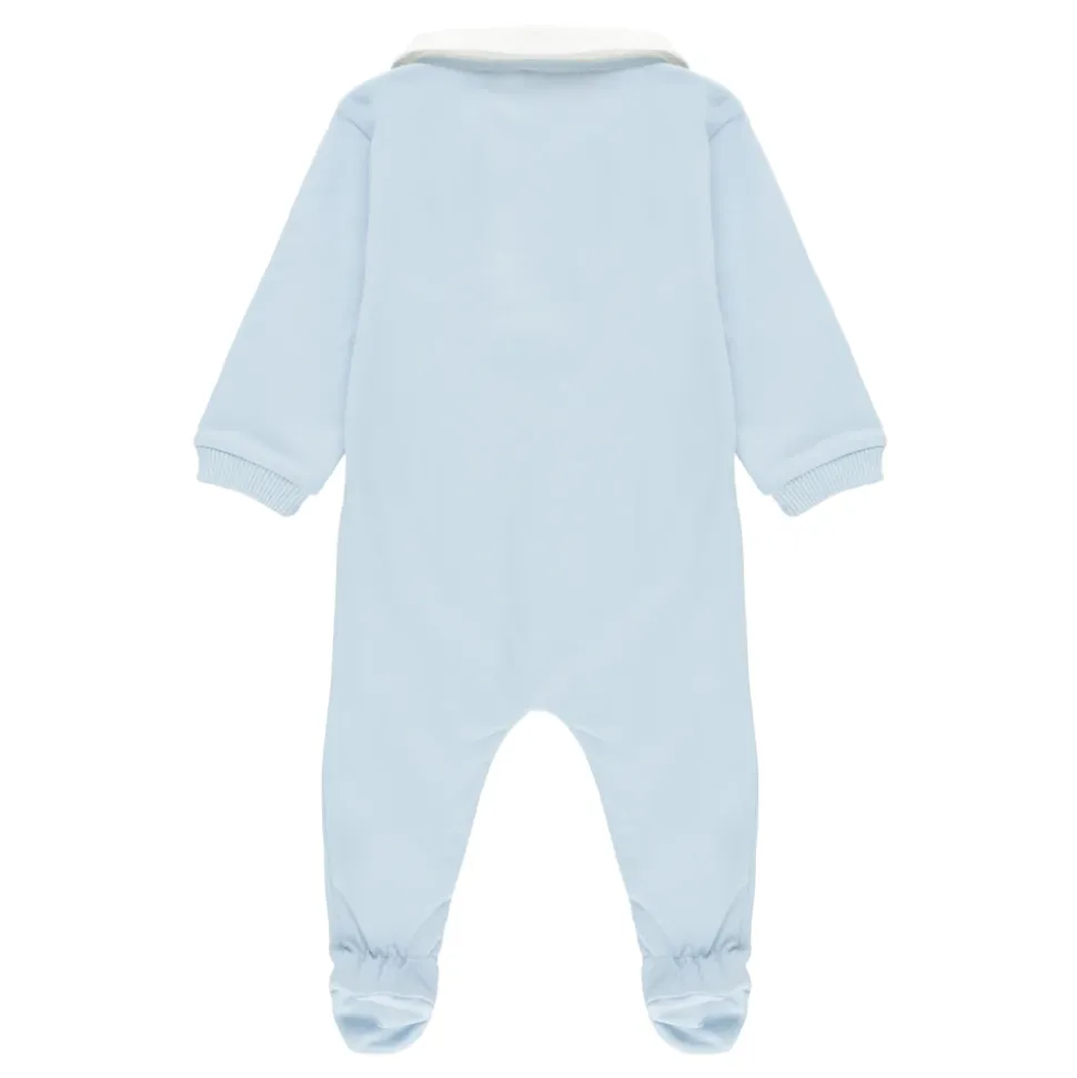 Baby-Overall Hellblau Logo-Druck