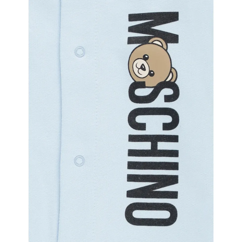 Baby-Overall Hellblau Logo-Druck