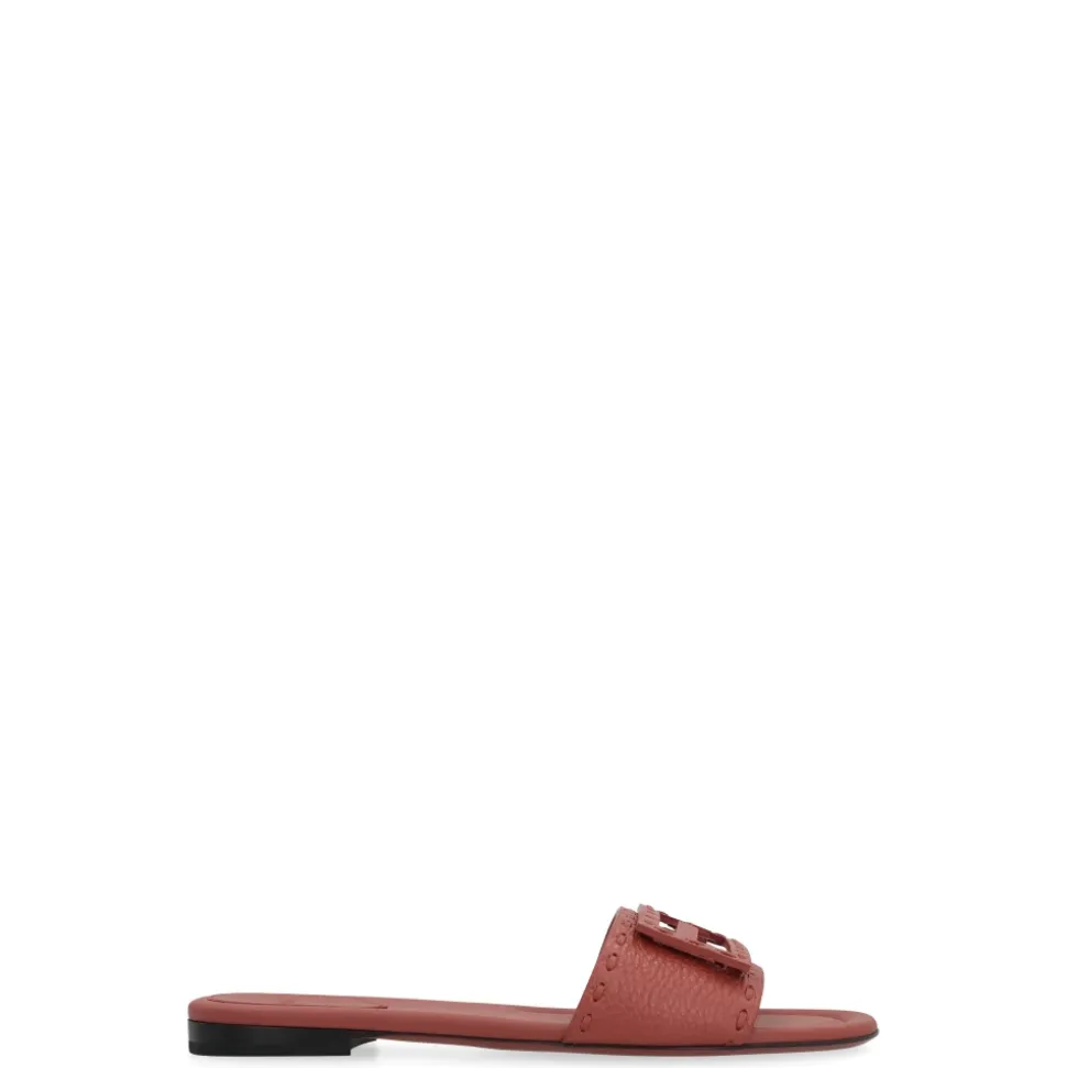Baguette Leder Pantoletten