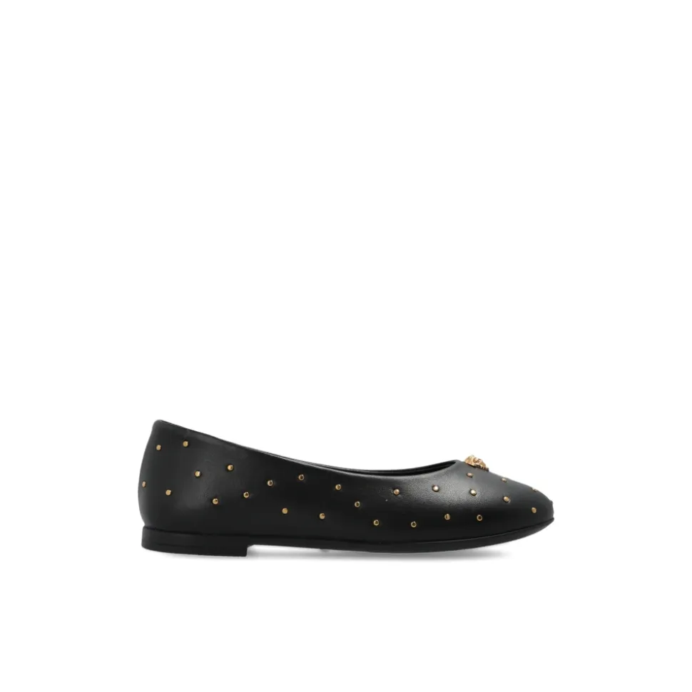 Ballerinas aus verziertem Leder