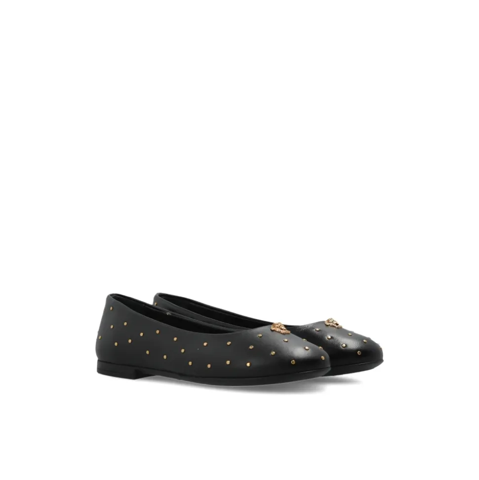 Ballerinas aus verziertem Leder