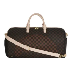 Bandolero Nouveau Duffle Tasche Braun Kariert