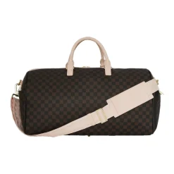 Bandolero Nouveau Duffle Tasche Braun Kariert