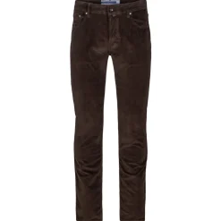 Bard Cordhose Slim Fit mit Stickerei