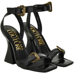 Baroque Buckle Patent Kristen Sandals