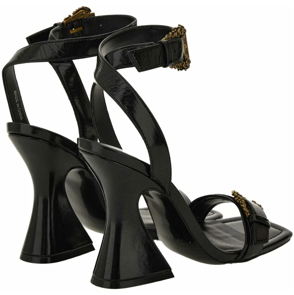 Baroque Buckle Patent Kristen Sandals