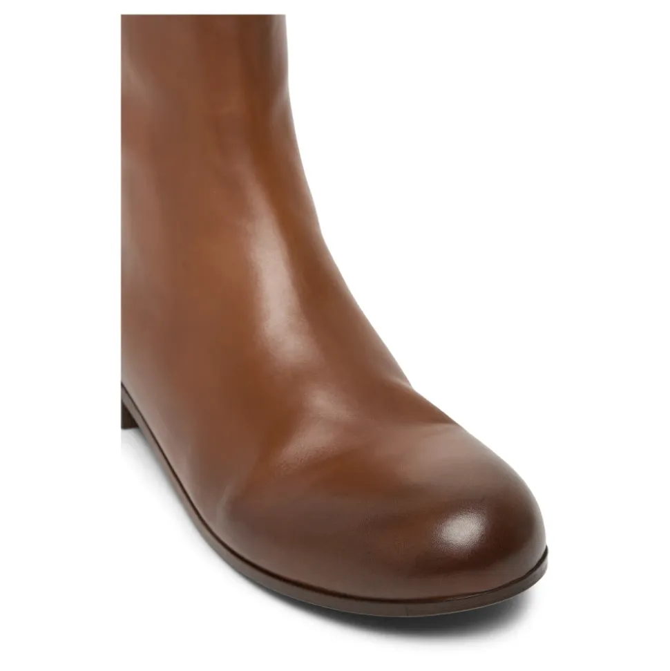 Basalt Leder Stiefelette