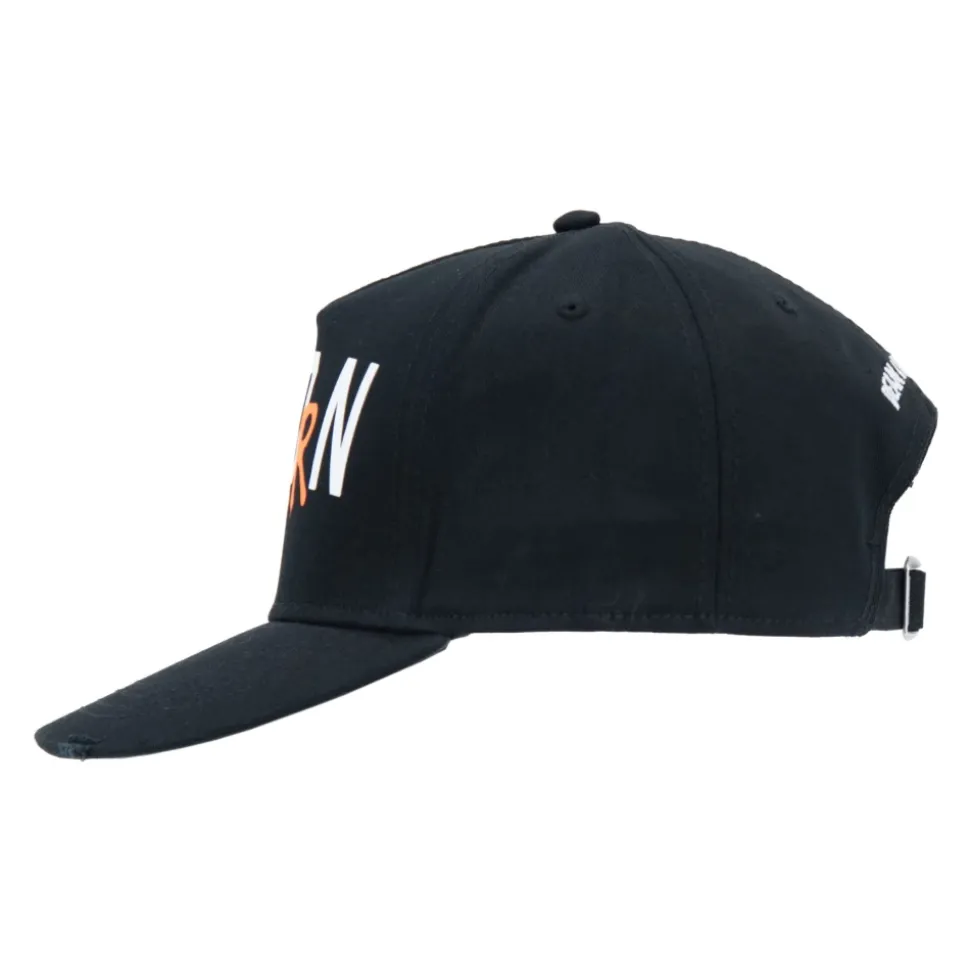 Baseball Cap mit Schnalle und Kontrastdruck