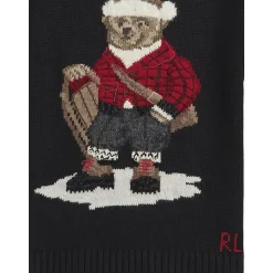 Baumwoll Crew Neck Polo Bear Pullover