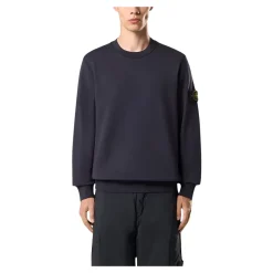 Baumwoll Fleece Rundhals Sweatshirt