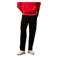 Baumwollmischhose mit Reißverschluss und Knopf