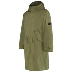 Baumwollparka mit Linsendetail