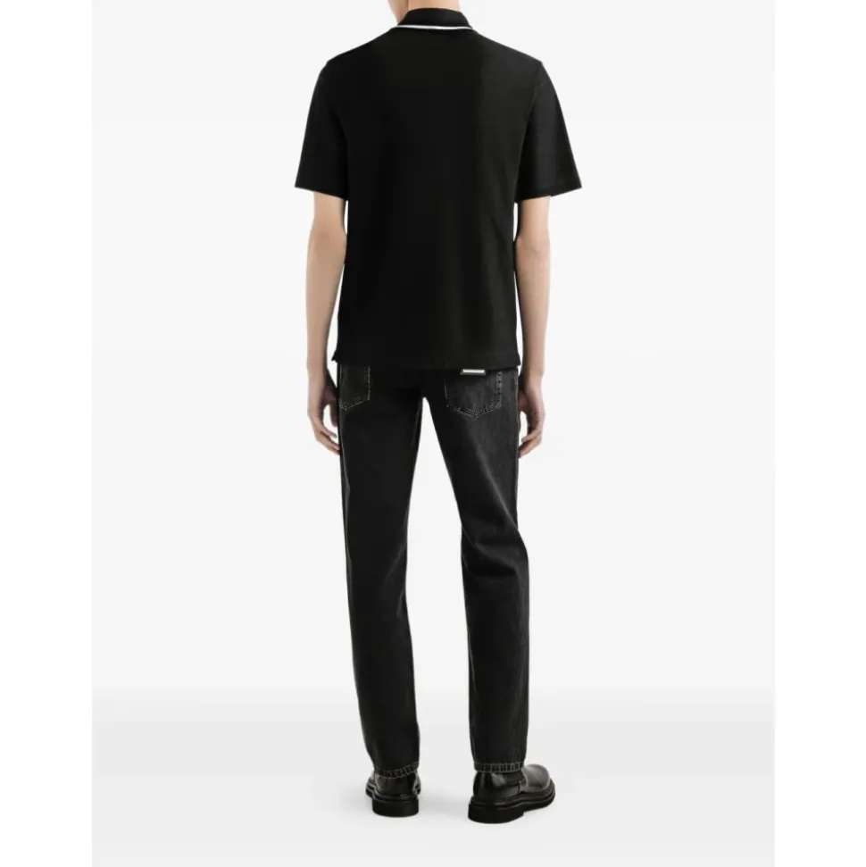 Baumwoll-Piqué-Poloshirt