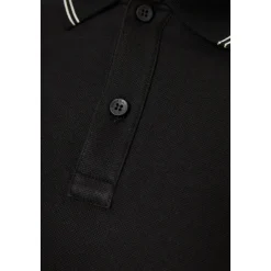 Baumwoll-Polohemd mit gesticktem Logo