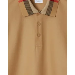 Baumwoll-Polohemd mit Karokragen