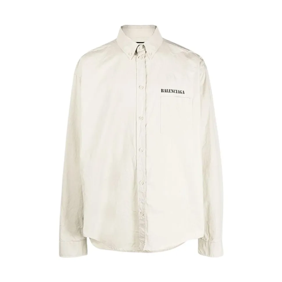 Baumwoll-Popeline Oversize-Hemd
