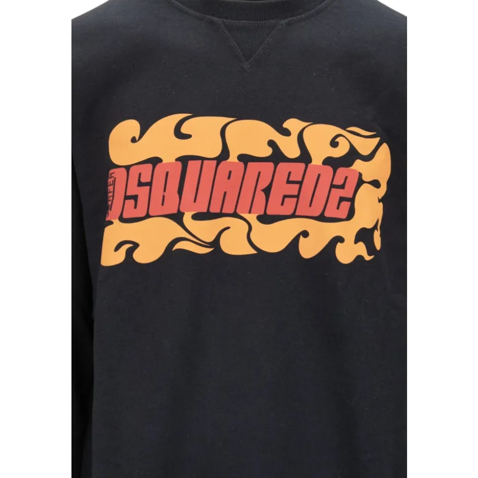 Baumwoll-Sweatshirt mit Grafikprint