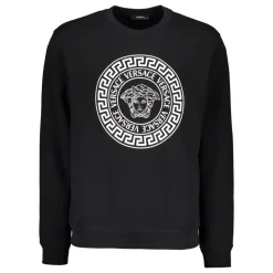 Baumwoll-Sweatshirt mit Logo-Detail