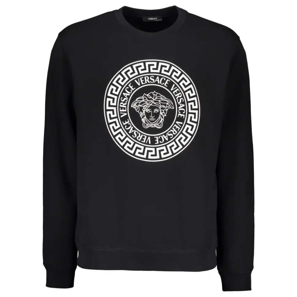 Baumwoll-Sweatshirt mit Logo-Detail