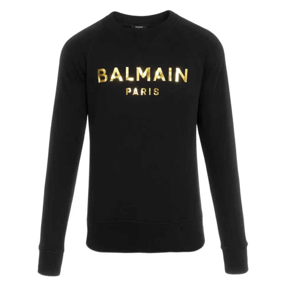 Baumwoll-Sweatshirt mit Logo-Print