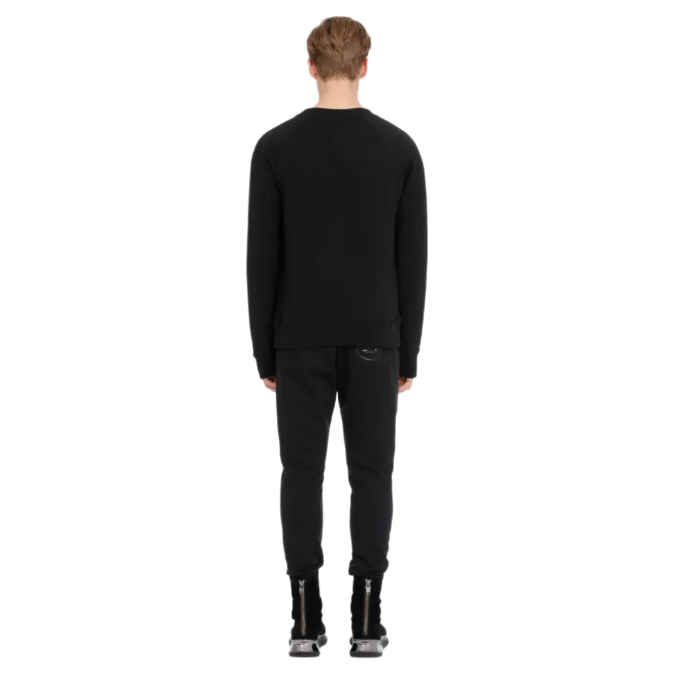 Baumwoll-Sweatshirt mit Logo-Print
