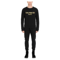 Baumwoll-Sweatshirt mit Logo-Print