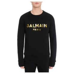 Baumwoll-Sweatshirt mit Logo-Print