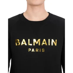 Baumwoll-Sweatshirt mit Logo-Print