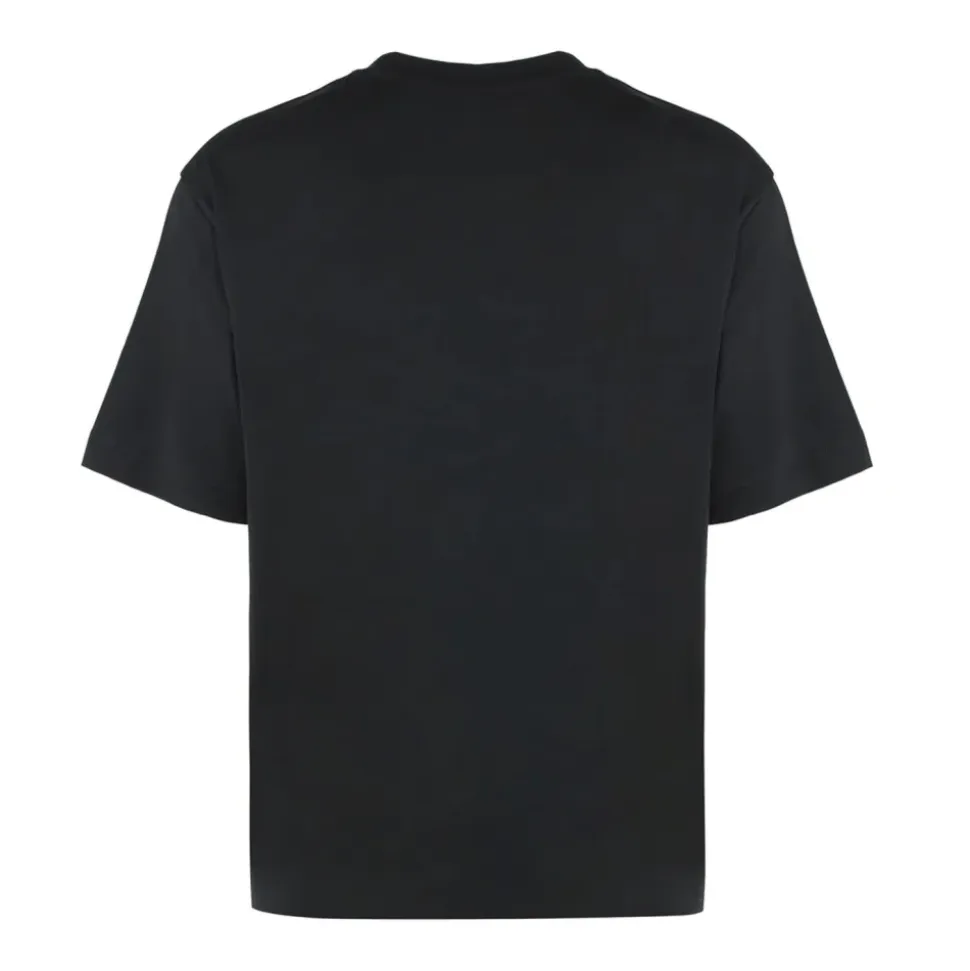 Baumwoll-T-Shirt mit Rundhalsausschnitt